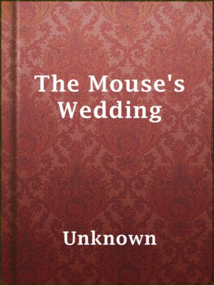 cover image of The Mouse's Wedding